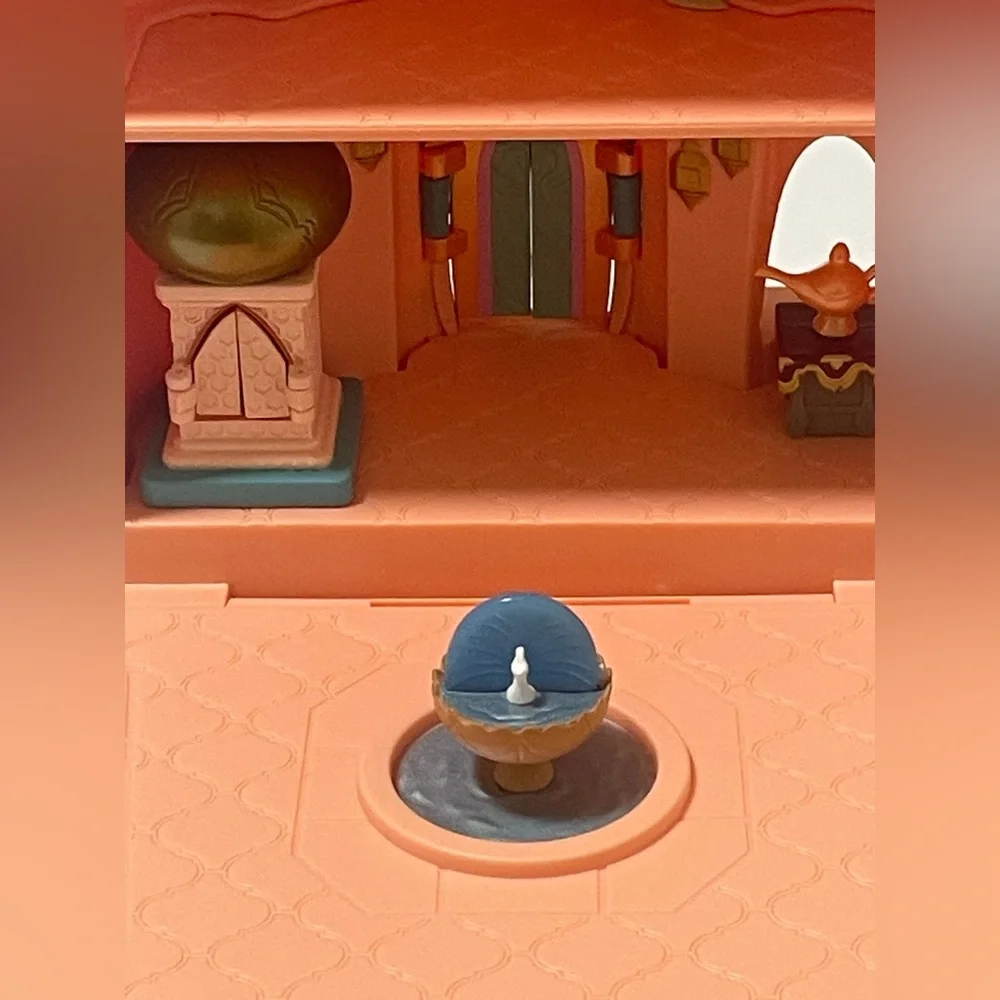 Disney Aladdin Jasmine Palace Mini Doll Playset Agrabah‎ Castle Carry Along Bag